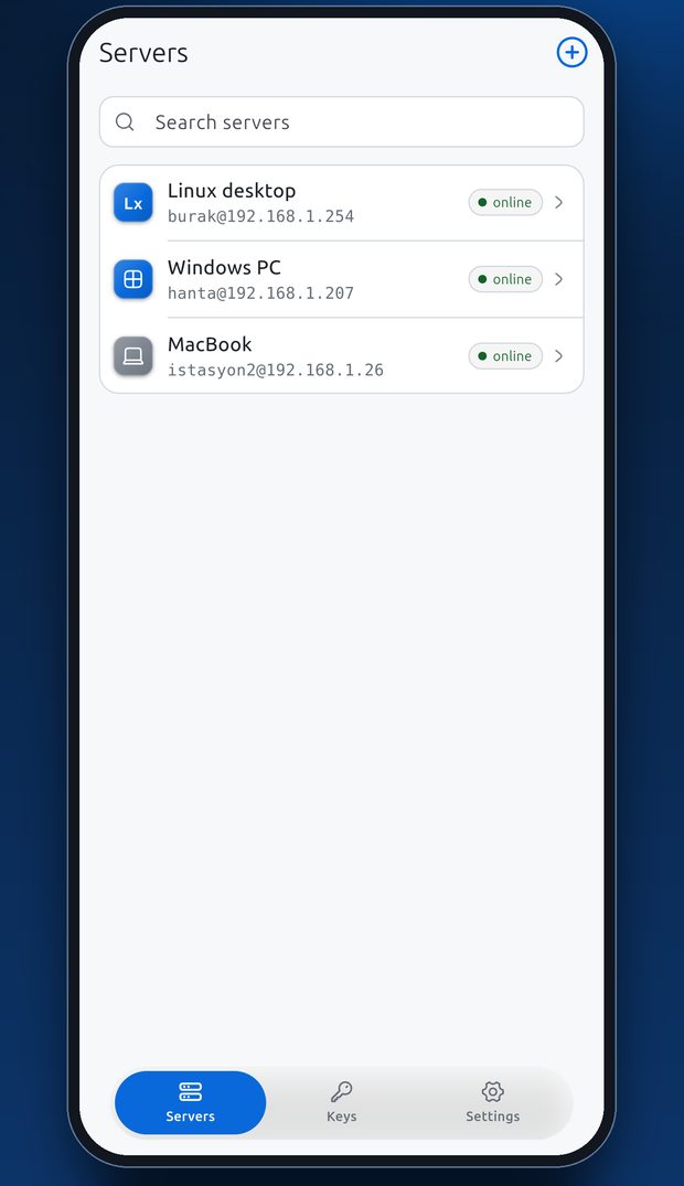 terminALL server list